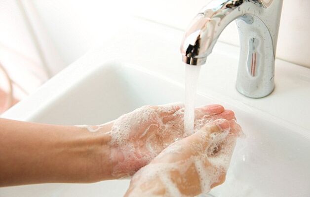 spălarea mâinilor pentru a preveni infecția cu viermi
